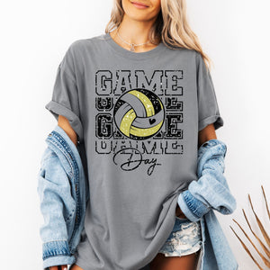 Game Day Volleyball Black Gold