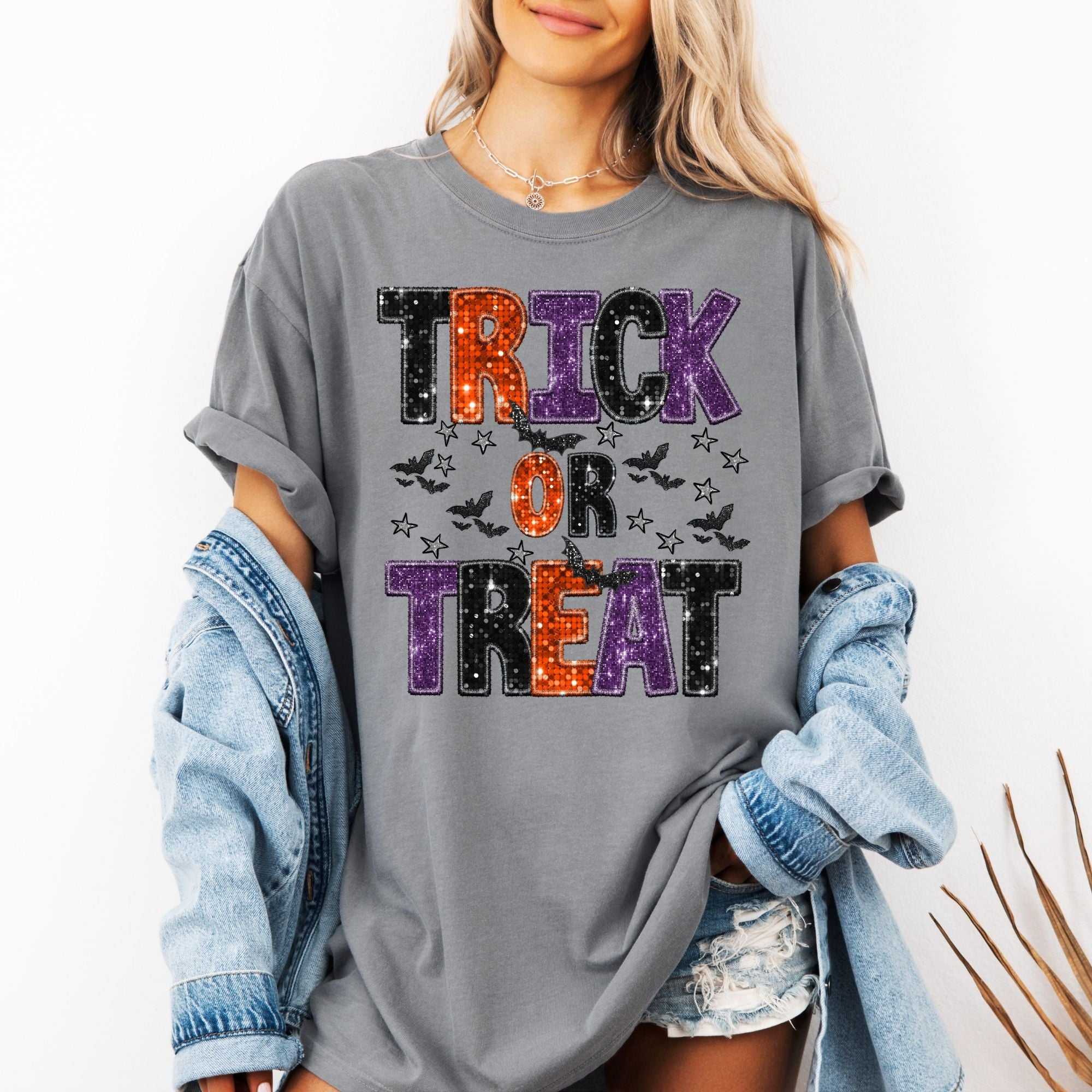 Trick or Treat Faux (Fake) Sequin