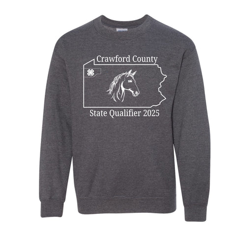 4H State Qualifier Youth Crewneck Sweatshirt